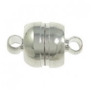 Metal magnetic clasp 11x7mm Silver